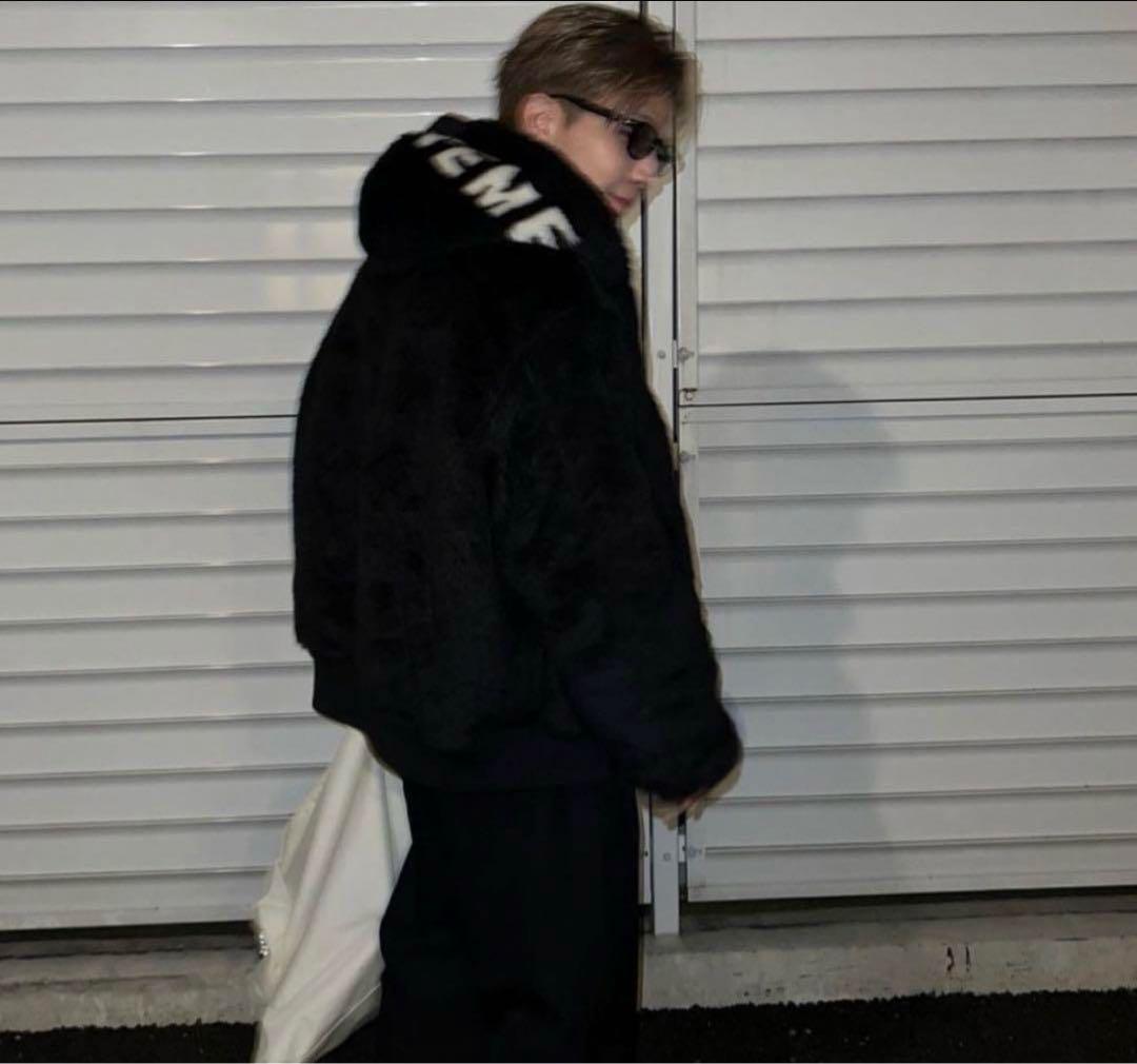 【在庫処分大特価!!】 Fur Faux Supreme Reversible XL MA-1 ジャケット・アウター
