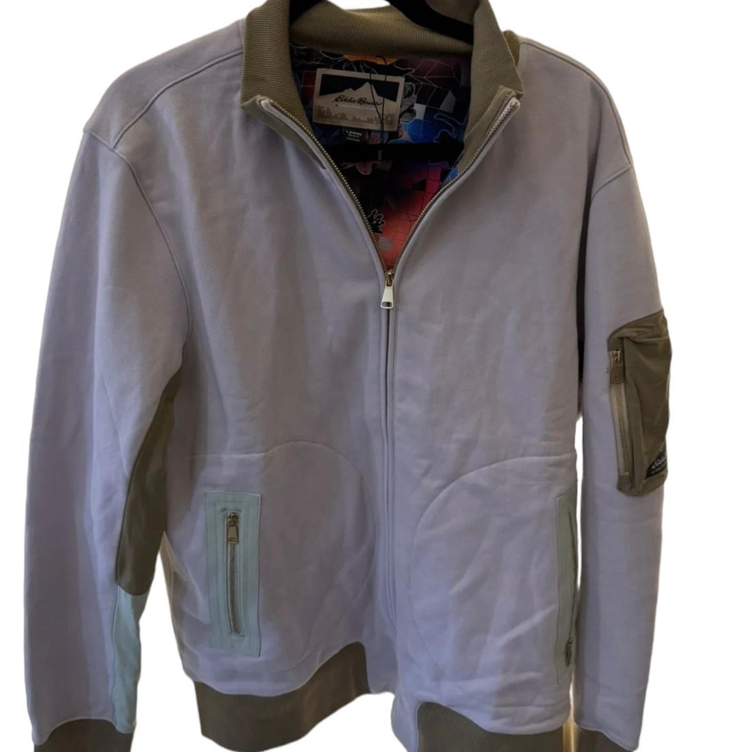 Christopher Bevans X Eddie Bauer Jacket New Large Woman's Beautiful Inside Desig