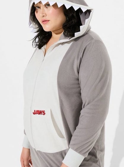 Jaws Fleece Onesie