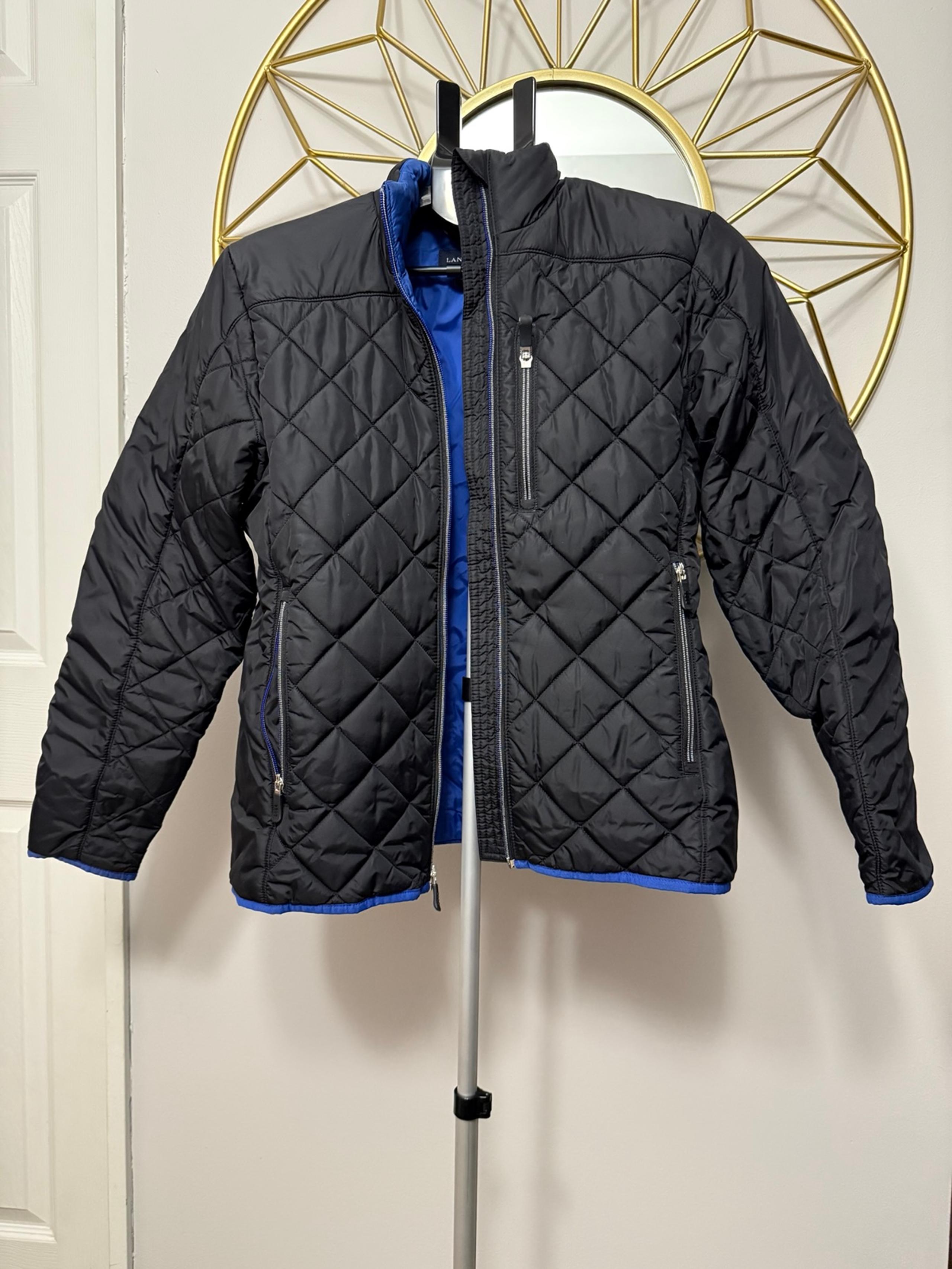 Land’s End Quilted Jacket Womens Small Primaloft Zip-Up