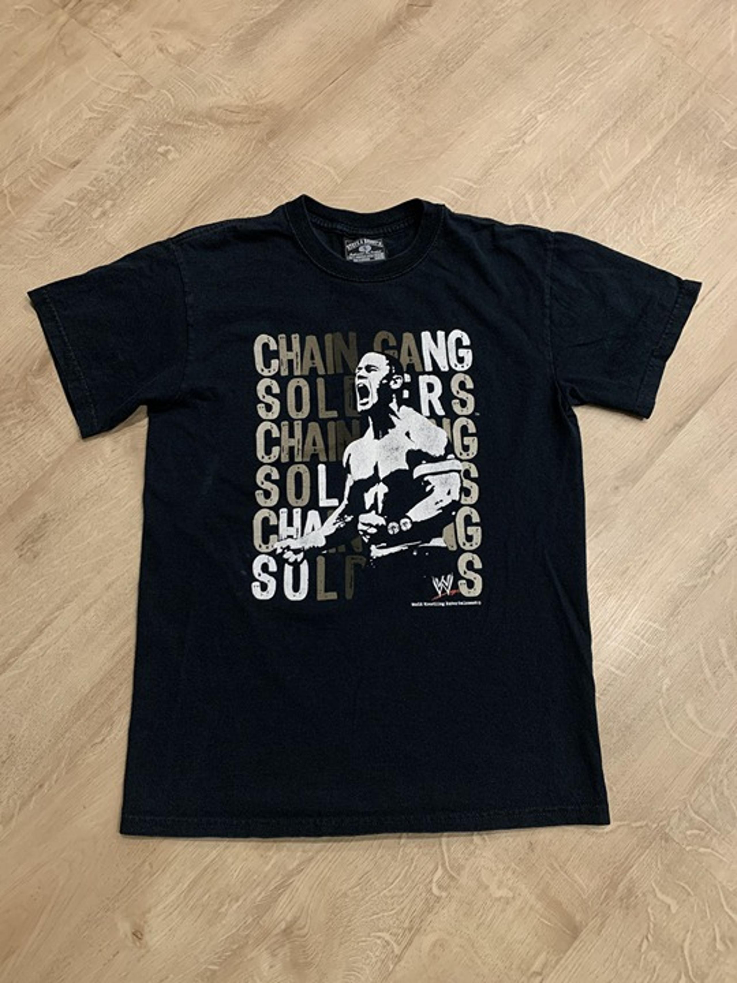 Vintage WWE John Cena "Chain Gang Soldiers" T-Shirt Men's Small S Steve & Barry