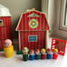 1967 Fisher Price Family Play Barn Little People lot