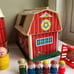 1967 Fisher Price Family Play Barn Little People lot