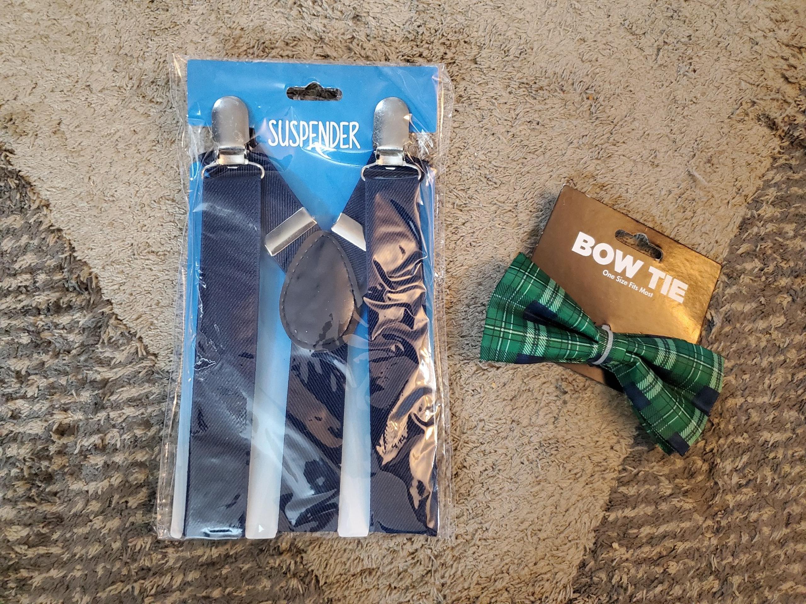 NWT bow tie and matching suspenders