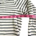 POLO RALPH LAUREN Pullover Long Sleeve Strip Shirt Preppy Black White L 25-2