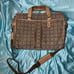 Vintage Coach Monogram Canvas Messenger Bag