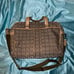Vintage Coach Monogram Canvas Messenger Bag