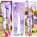VS PINK ultimate pastel tie dye watercolor marble ombre leggings PINK
