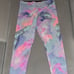 VS PINK ultimate pastel tie dye watercolor marble ombre leggings PINK