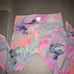 VS PINK ultimate pastel tie dye watercolor marble ombre leggings PINK