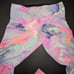 VS PINK ultimate pastel tie dye watercolor marble ombre leggings PINK