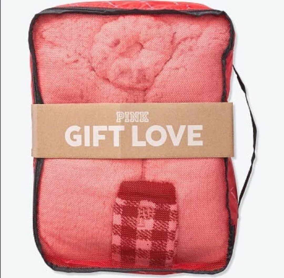 Victoria's Secret Sherpa Cardigan/Scrunchie/Socks Gift Set
