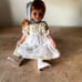 RARE vintage retro Tonner redhead bonnet apron doll 9”
