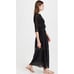 NWT LoveShackFancy Beth in Black Lace Trimmed Maxi Shirt Dress M 365