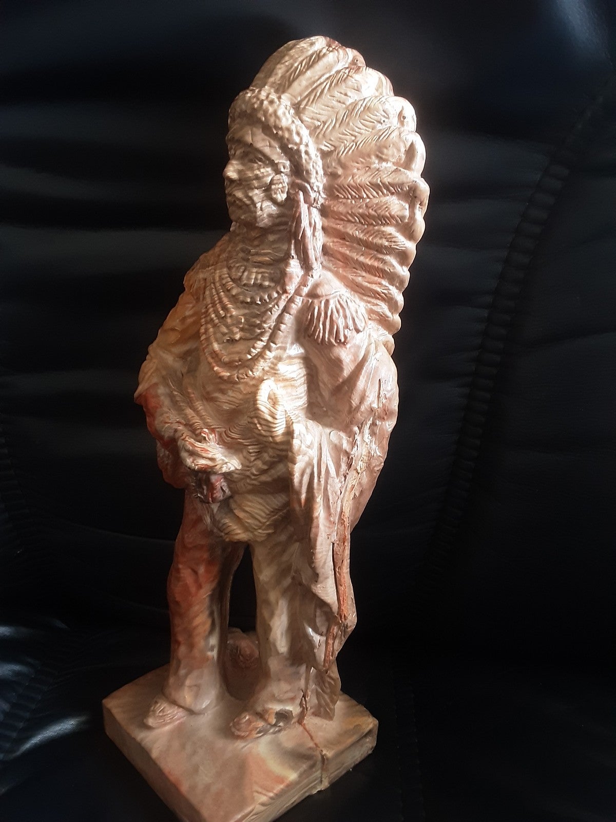 Vintage indian chief statue