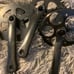 3 Bicycle Cranksets and 3 Chainrings