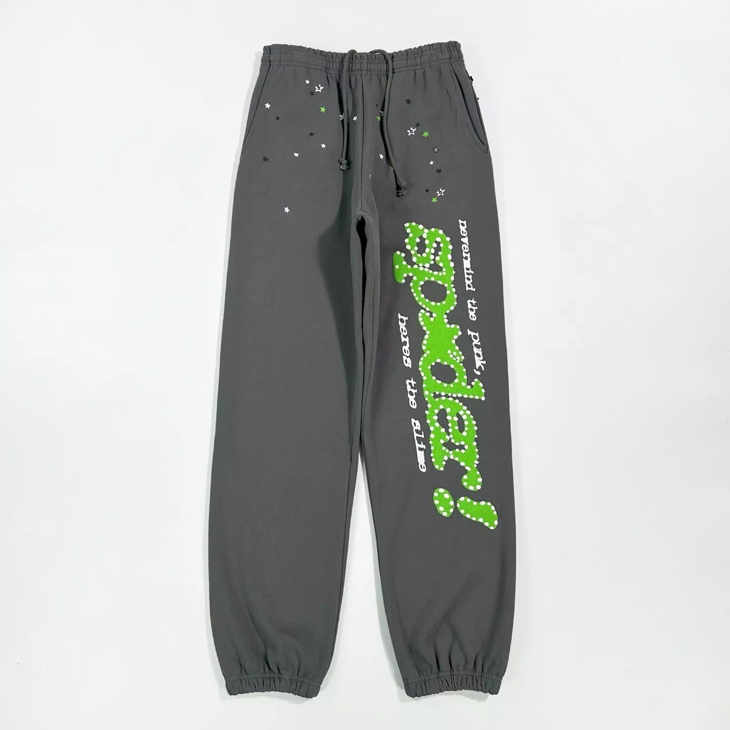 Sp5der Punk V2 Sweatpants 'Grey' Size S