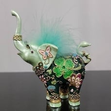 Margaret Le Van Lucky in Love Elephant Figurine from The Hamilton Collection