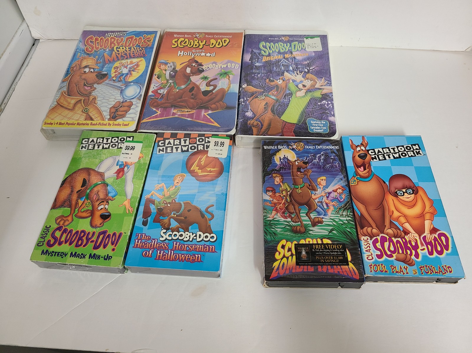 Vintage Scooby-Doo Vhs Lot Of 7 ( New And Used)
