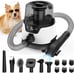 Dog Grooming Kit, Pet Hair Vacuum and Dog Dryer with 6 Pet Grooming Tools, 600w