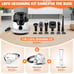 Dog Grooming Kit, Pet Hair Vacuum and Dog Dryer with 6 Pet Grooming Tools, 600w