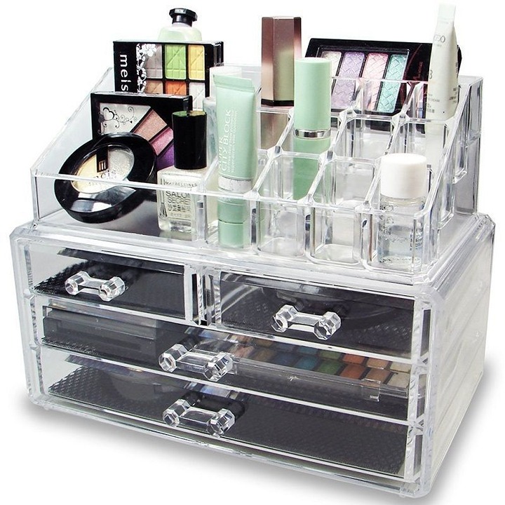 Acrylic Makeup Case Cosmetics Organizer Transparent