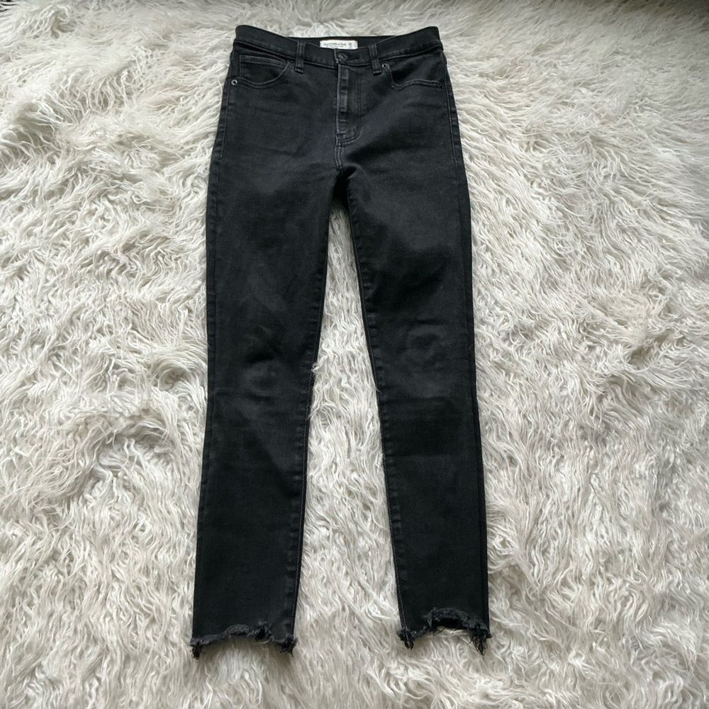 Abercrombie The Super Skinny Ankle High Rise Jeans