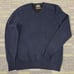Mack Weldon Sweater Mens Small Blue Tech Cashmere Merino Wool Long Sleeve V-Neck