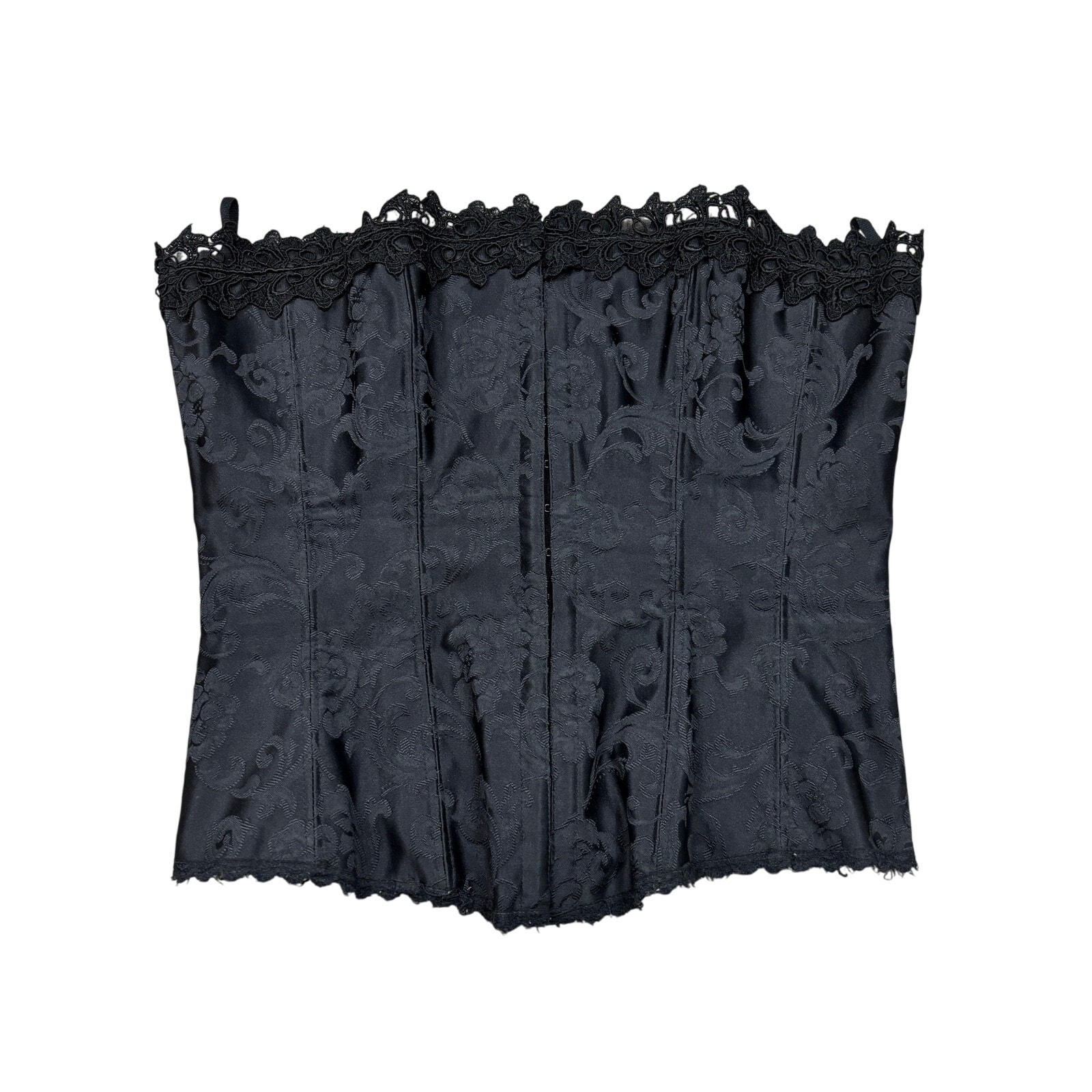 Vintage Frederick's of Hollywood Overbust Corset Black Women's 36 Whimsygoth