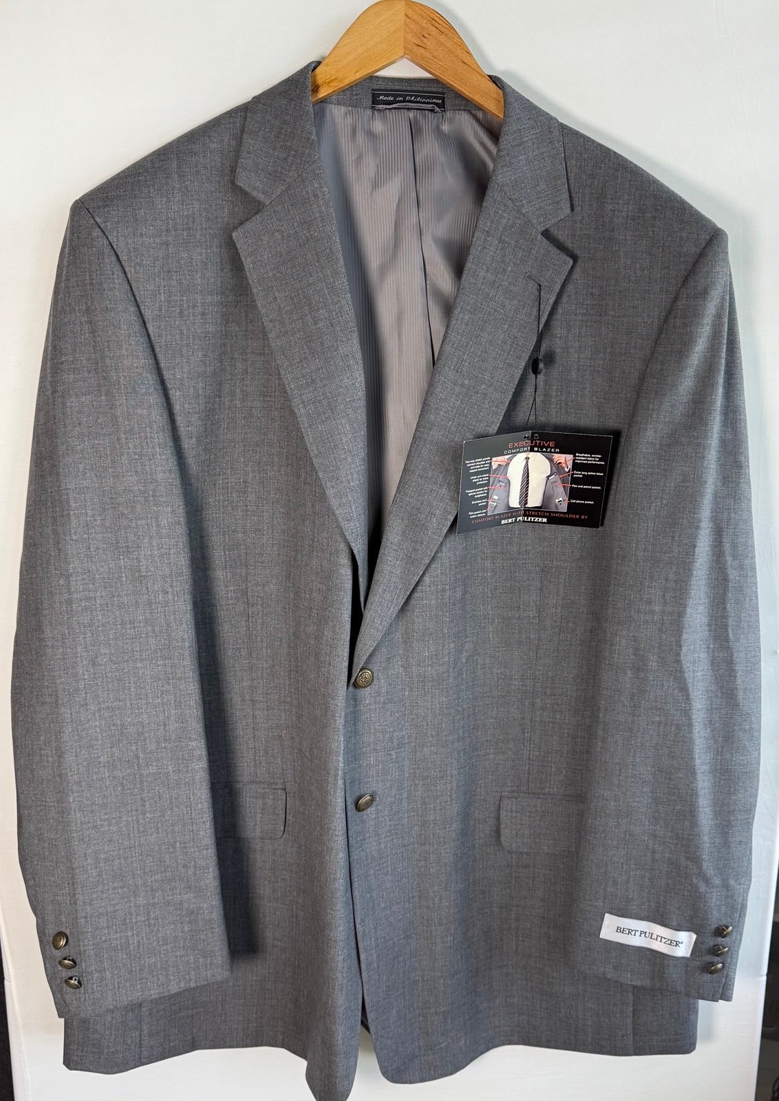 Bert Pulitzer Executive Comfort Blazer • NWT • Men’s 52Long