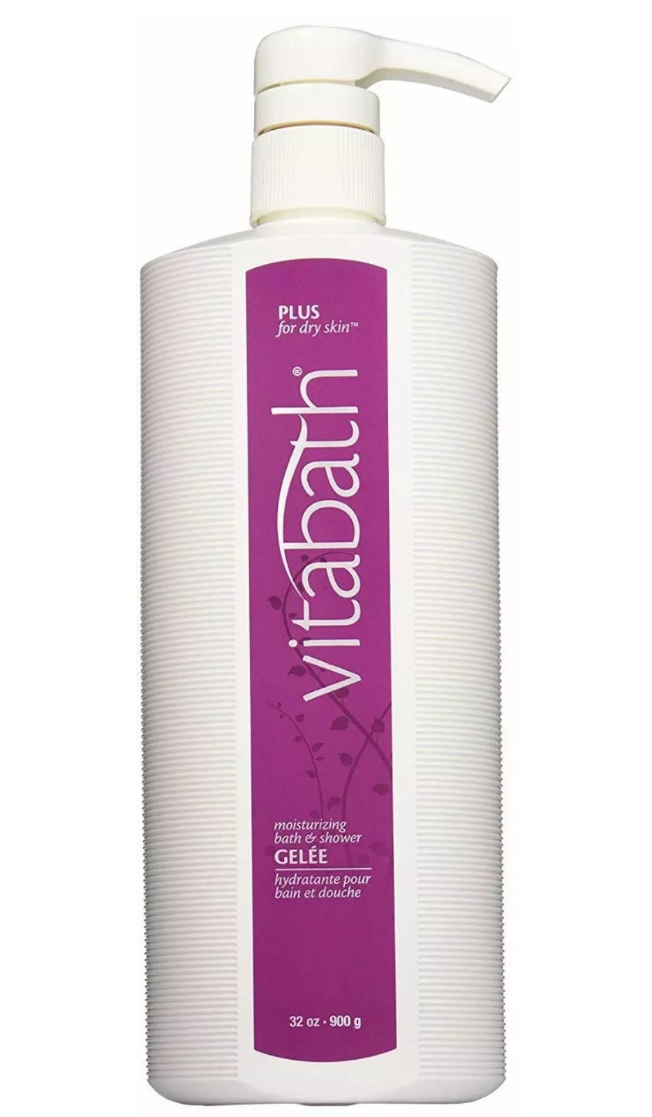 Vitabath Plus for Dry Skin Moisturizing Bath & Shower Gelee 900g / 32 oz Pump