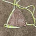 NWOT XS Acacia Swimwear Neon Magnolia Canons Bikini top