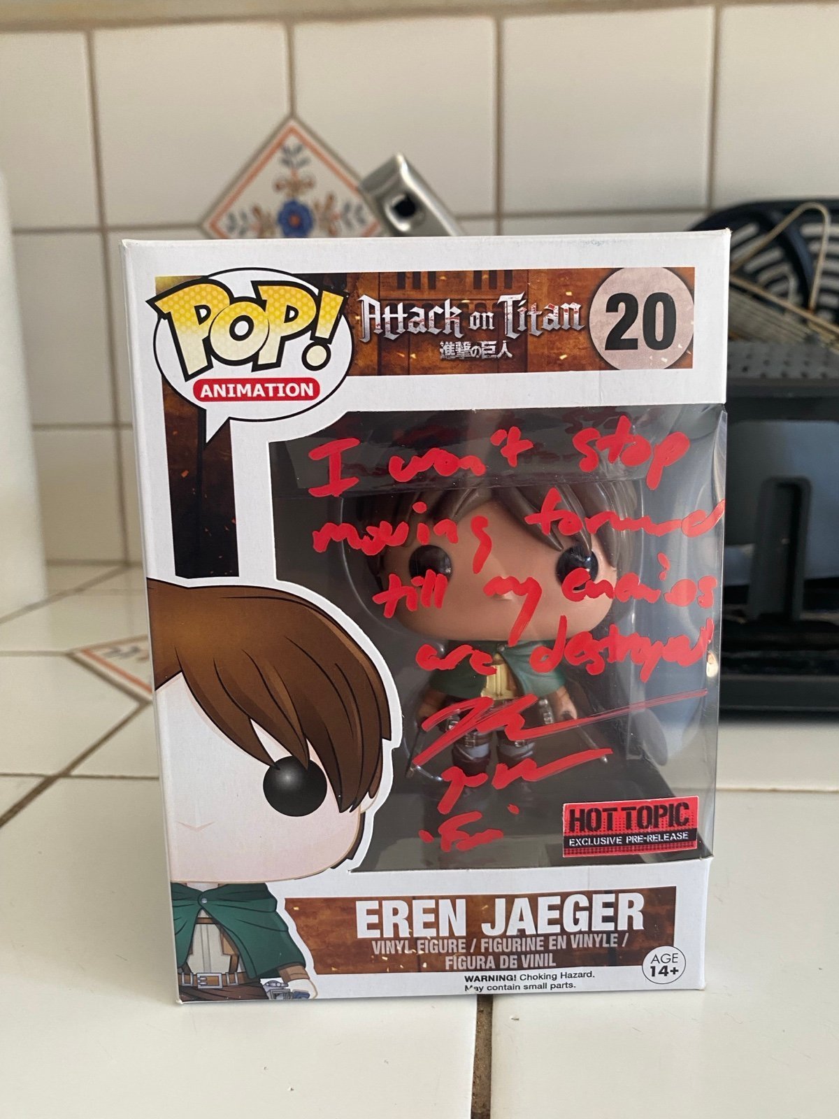 Eren Pre Release Funko Signed