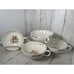 Set Of 5 Wedgwood Bone China Footed Cream Soup Bowl England Floral