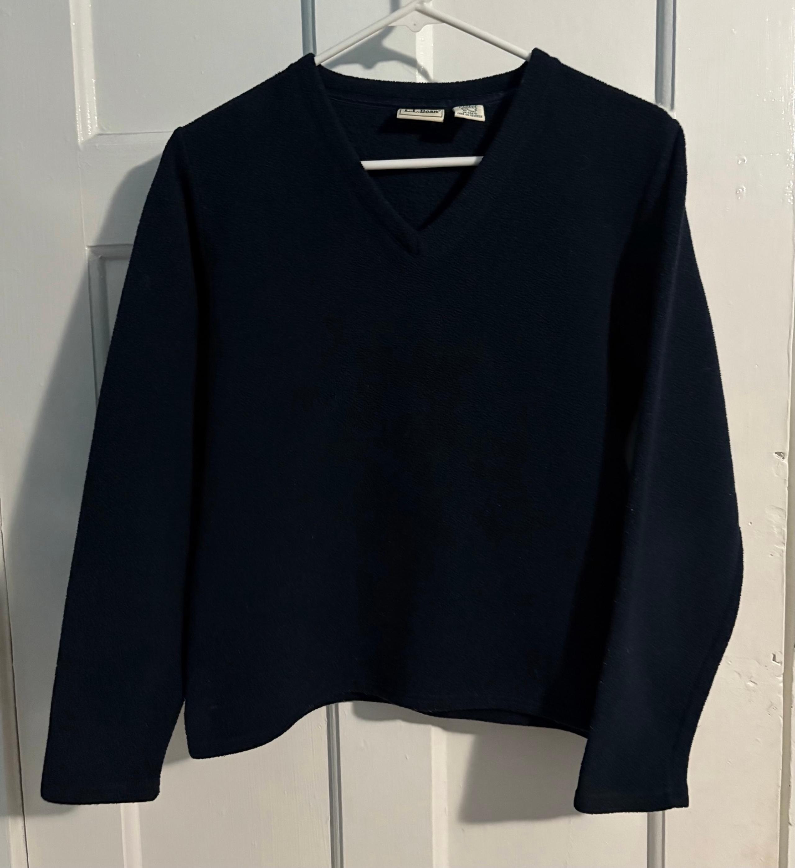 Women’s Vintage L.L.Bean V-Neck Fleece Sweater size S