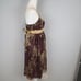 Vintage Arden B Chocolate & Gold Cocktail Dress