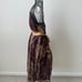 Vintage Arden B Chocolate & Gold Cocktail Dress