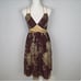 Vintage Arden B Chocolate & Gold Cocktail Dress