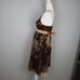 Vintage Arden B Chocolate & Gold Cocktail Dress