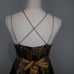 Vintage Arden B Chocolate & Gold Cocktail Dress