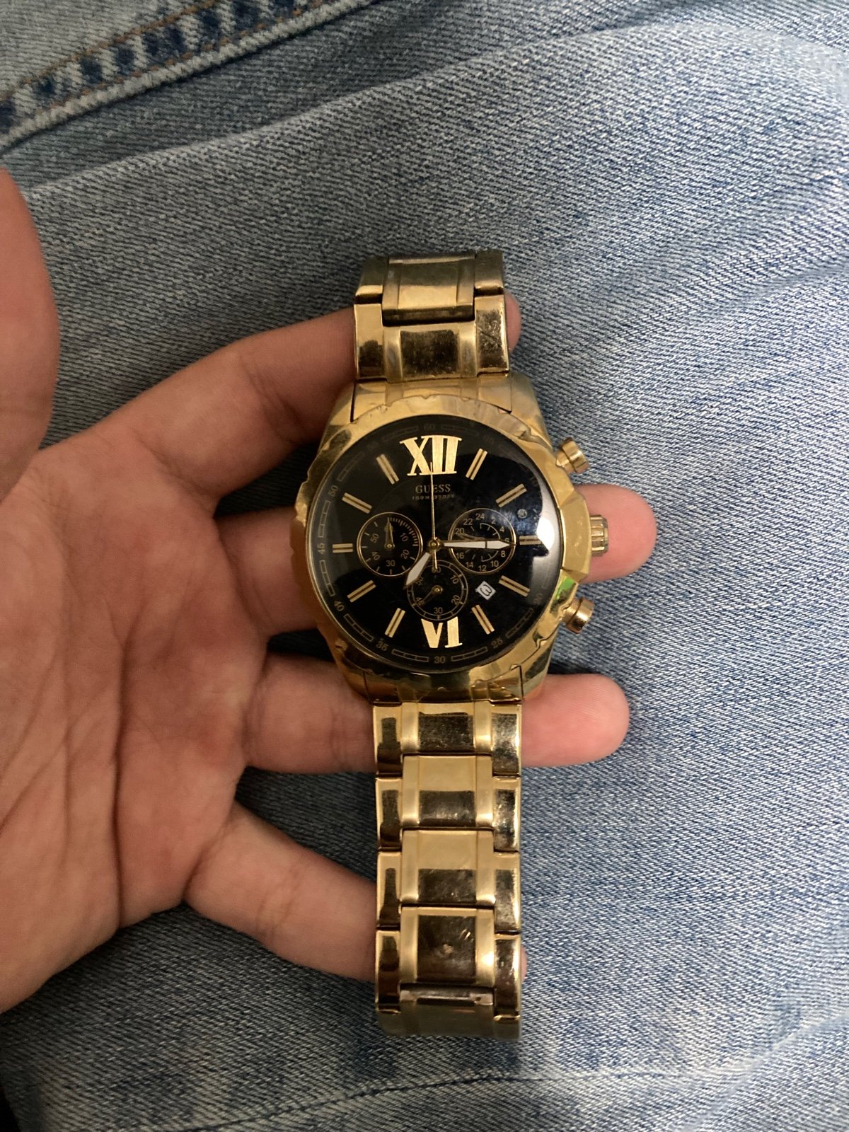 GUESS gold watches for men