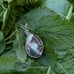 SOLD--- Handmade Chrysoprase Pendant Wire Wrapped in Argentium Silver