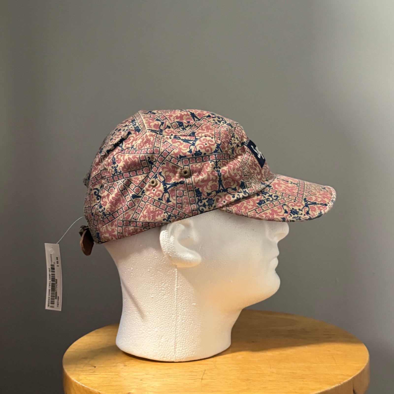 Supreme Washed Chino Twill Camp Cap FW21 Floral Cards Brand New