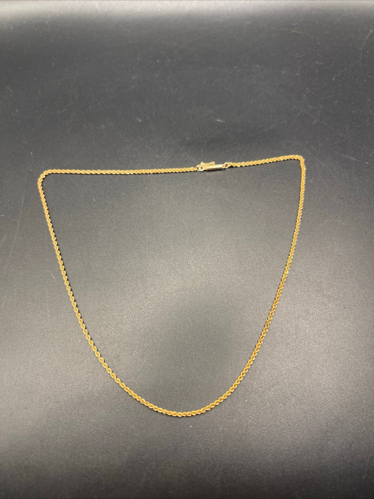 Necklace Rope Chain 14k Clasp Needs Repair 070923@