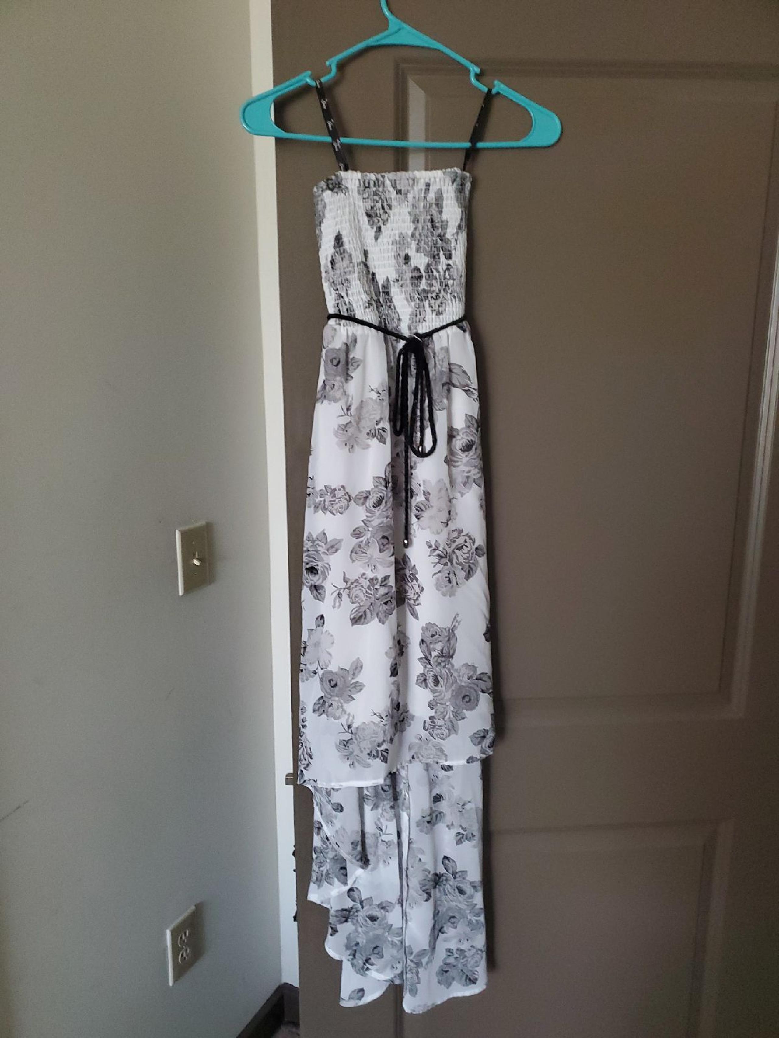 Guess High/Low Strapless Maxi dress
