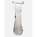 Faviana Women's Lace Tulle V Neck Lace Up Back Tulle Gown Adjustable Strap SZ 2