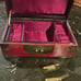 Vintage Asian Lacquered Brass Stone Jewelry Box