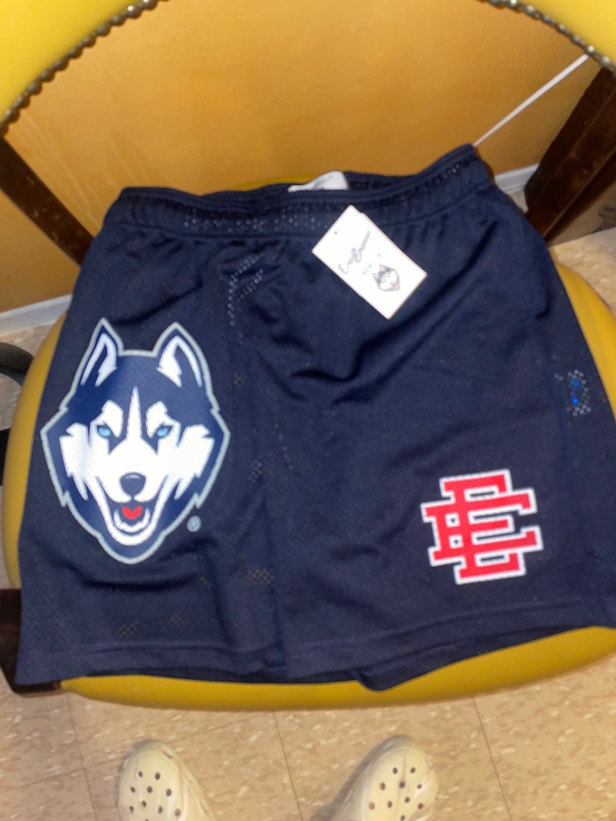 Eric Emanuel UConn university basketball shorts size large brand new sold out