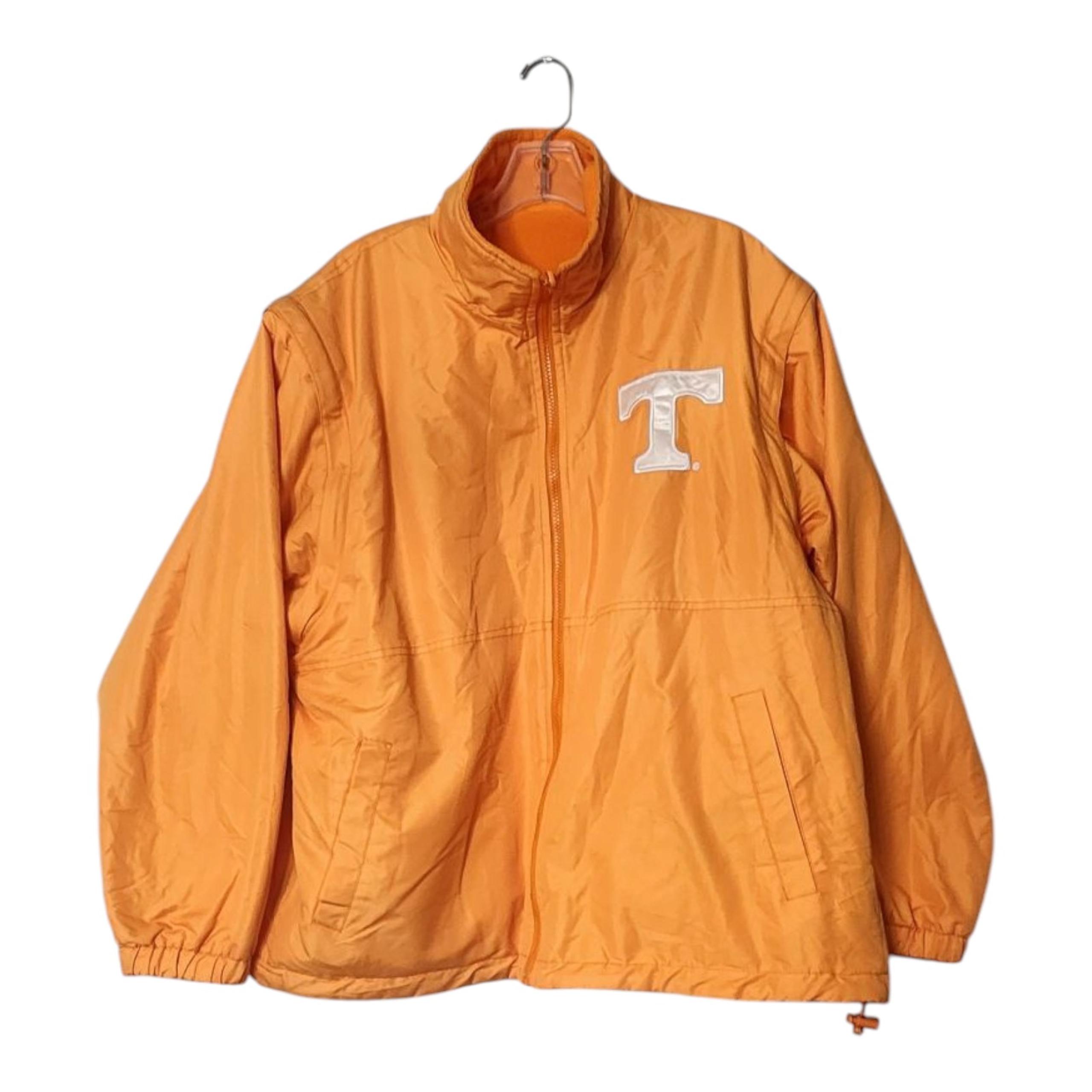 Vintage Tennesse Vols Fleece Jacket Reversible/ Detachable Sleeves  Men’s Size L