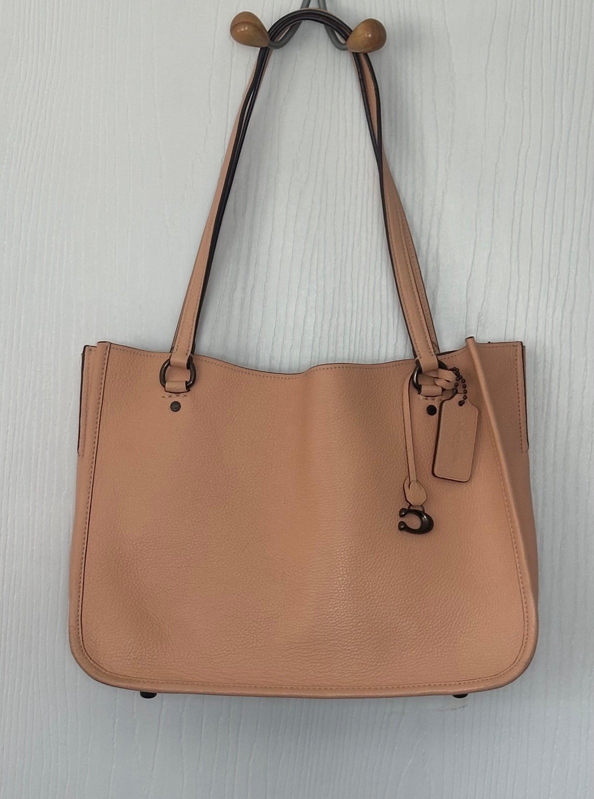Coach Tyler Carryall Shoulder Bag Tote Purse Wallet Bundle Pink Peach EUC C2273